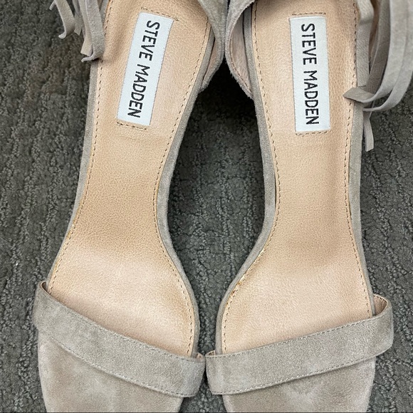 Steve Madden | “Staarz” Beige Suede and Leather Fringe heels | 8.5 - Picture 8 of 8